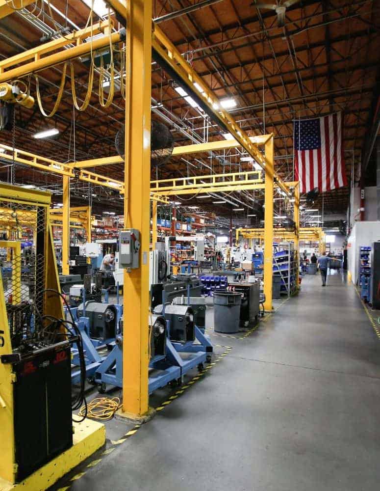 A manufacturing facility shopfloor
