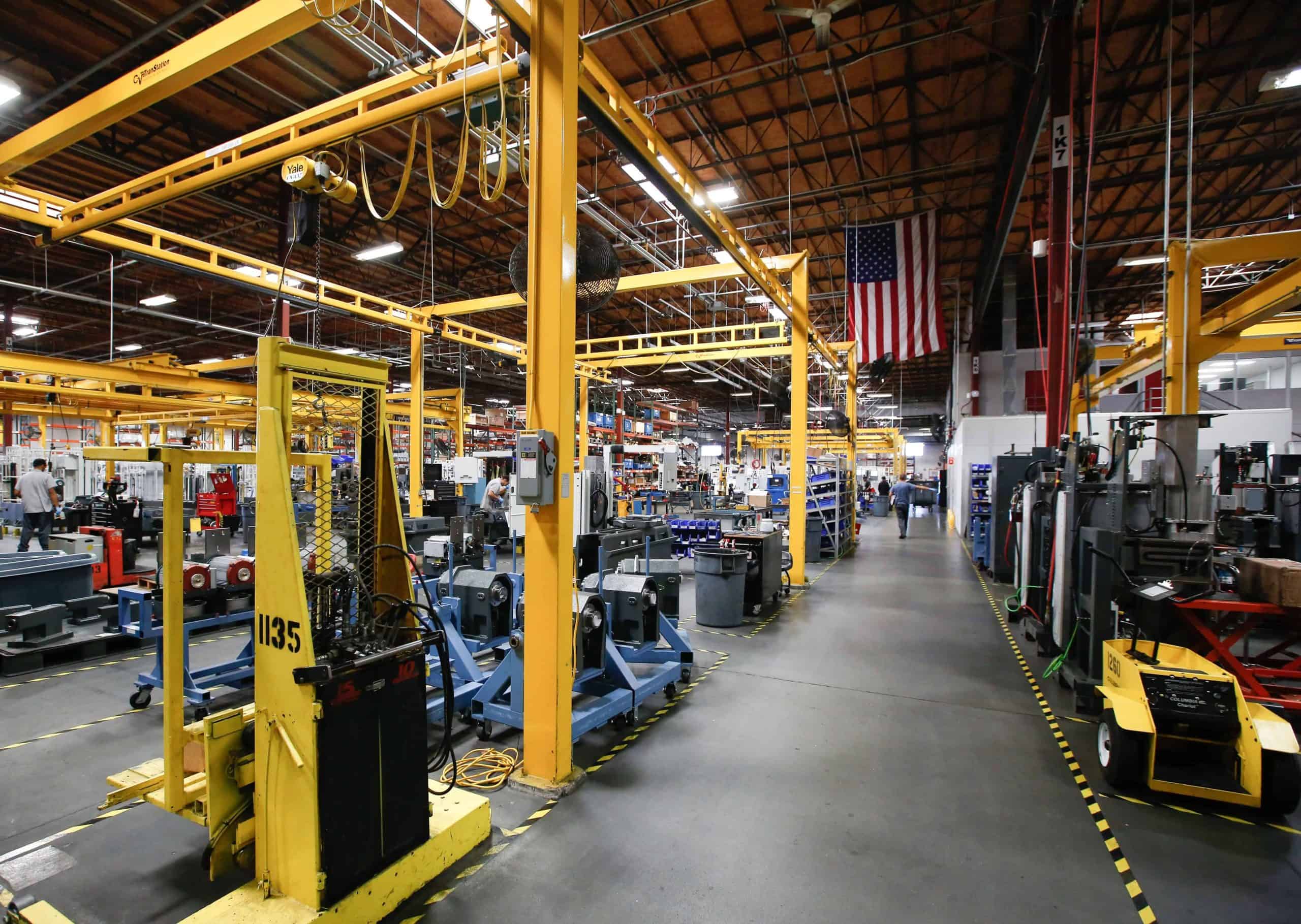 A manufacturing facility shopfloor
