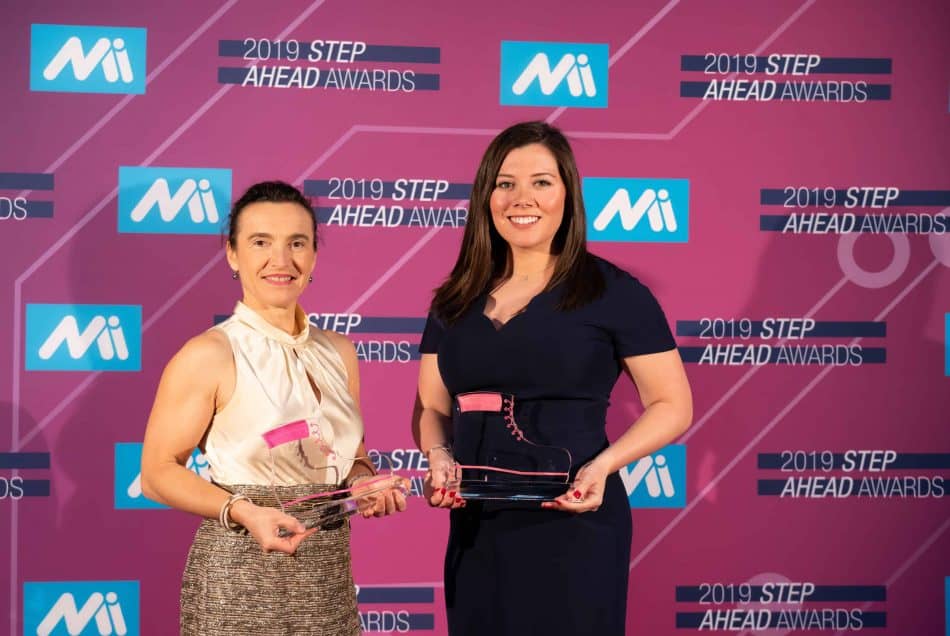 Christine George and Laura Mahany at the 2019 STEP Awards