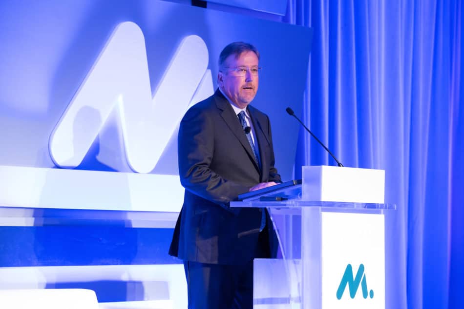 Michael Lamach, NAM Board chair and chairman and CEO of Trane Technologies plc, at the NAM board meeting in September 2019 in Washington, D.C.
