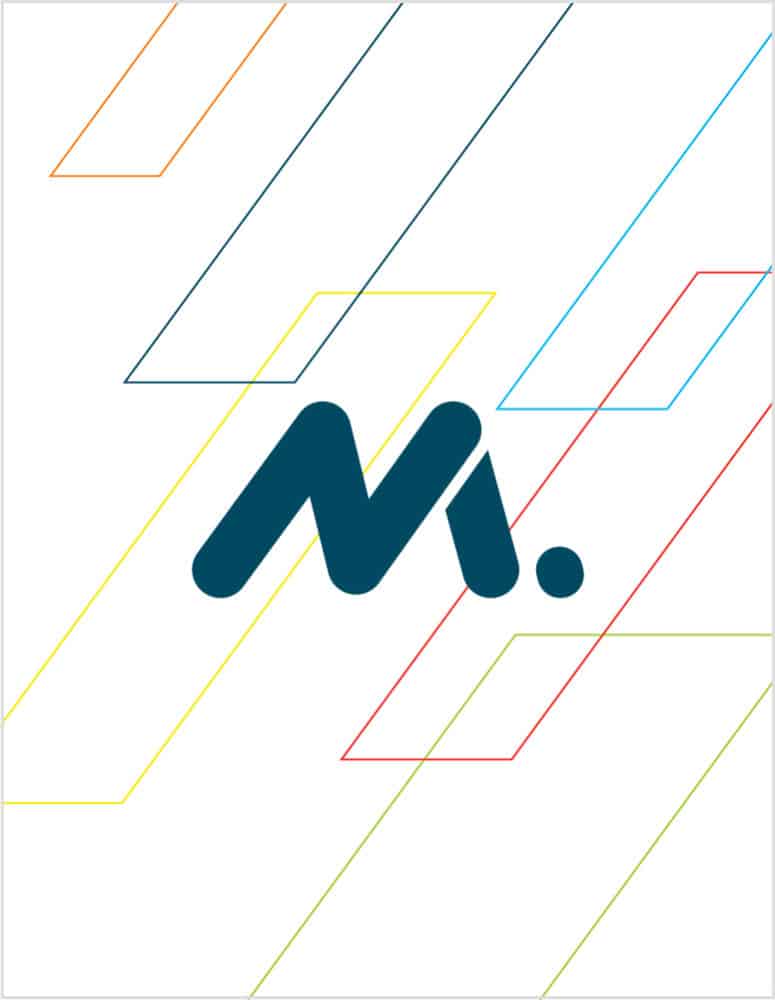 Graphic with M logo