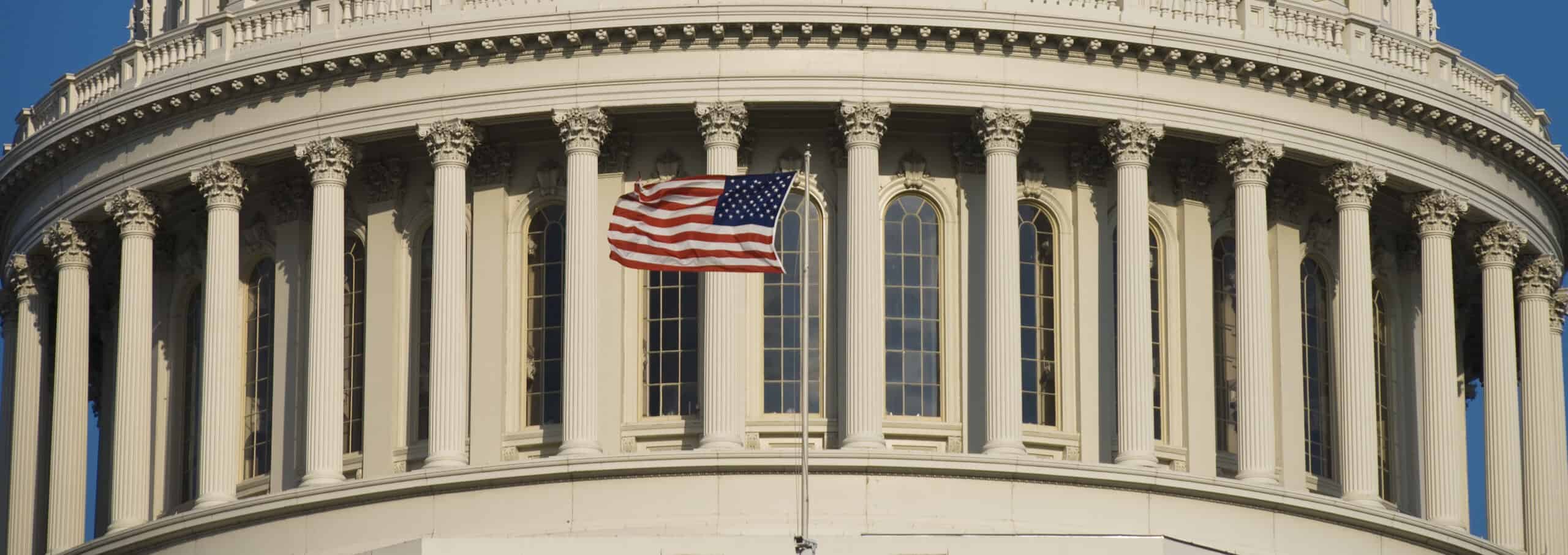 US Flag at Capitol