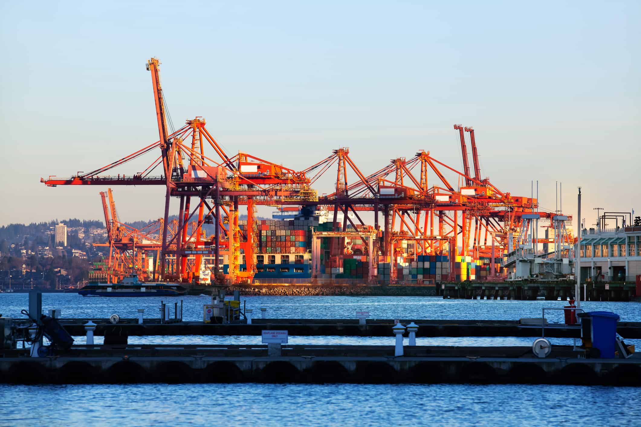 a large ship in a body of water