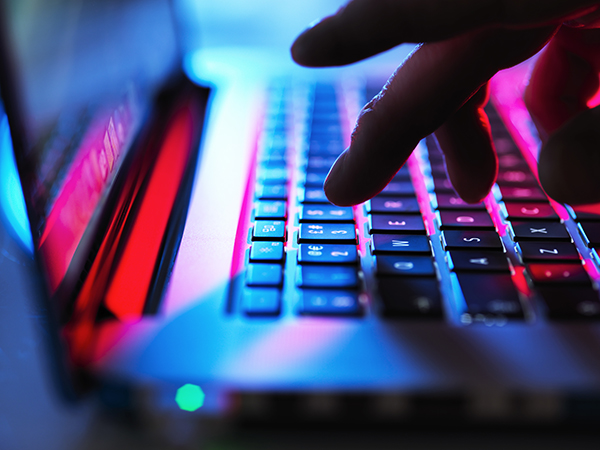 a close up of a computer keyboard