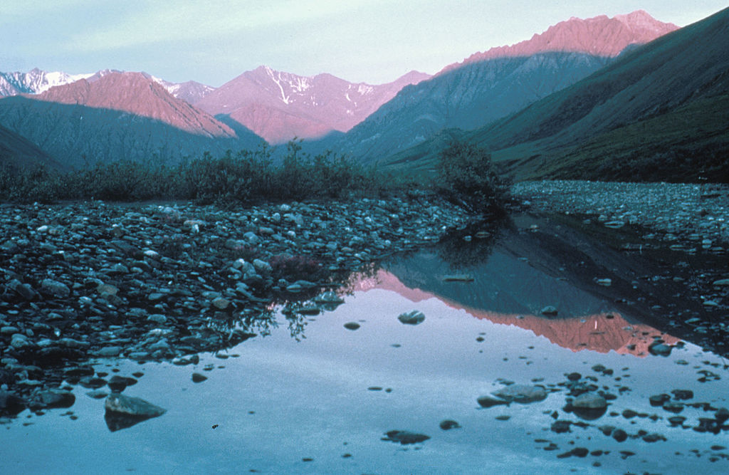 a view of a snow covered mountain