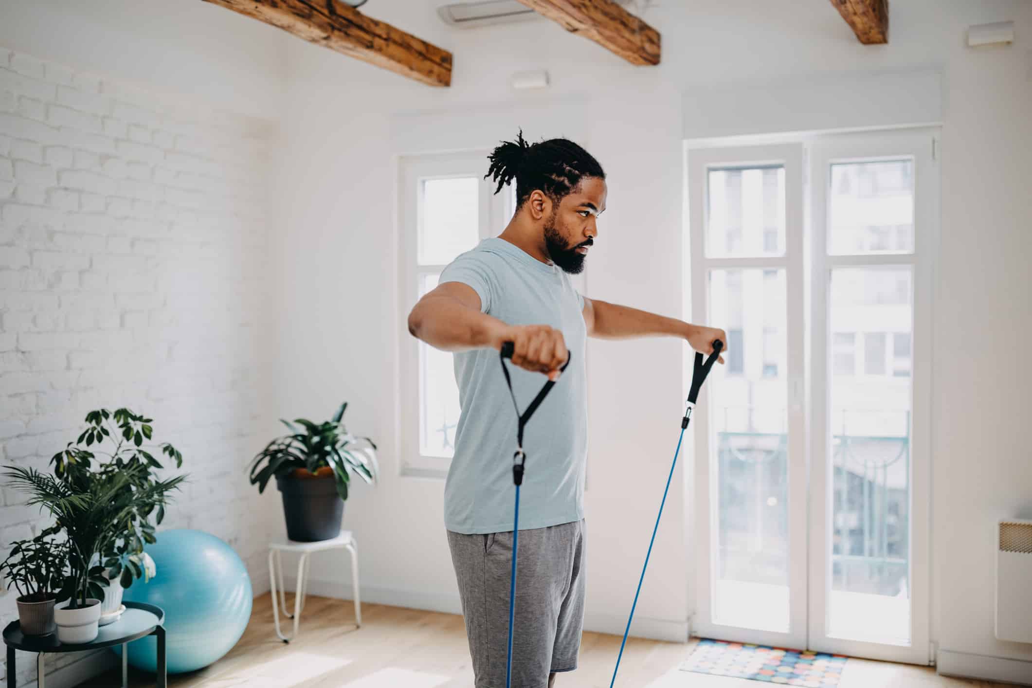 a man standing in a room