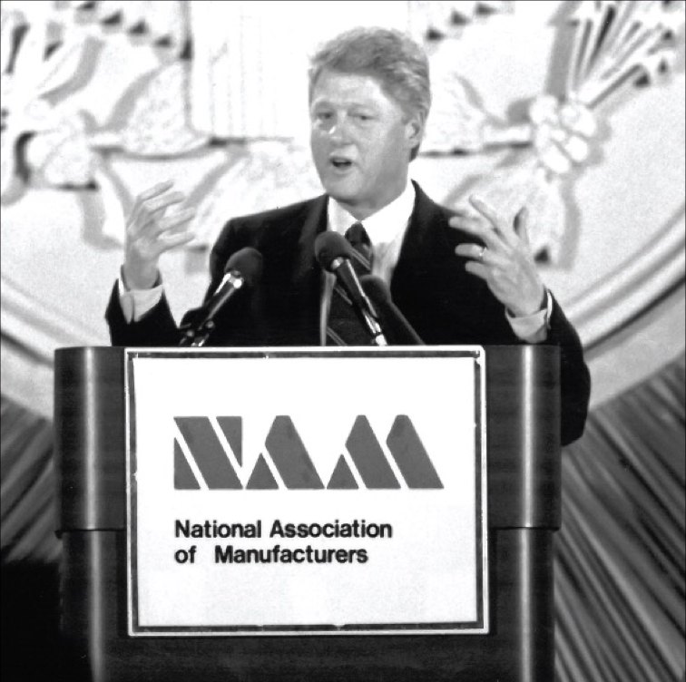 Then-Governor Clinton