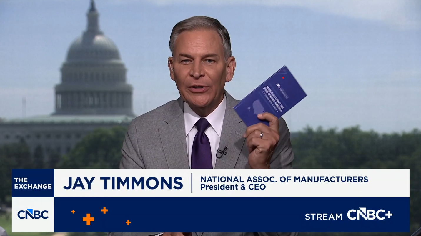 NAM President and CEO Jay Timmons on CNBC