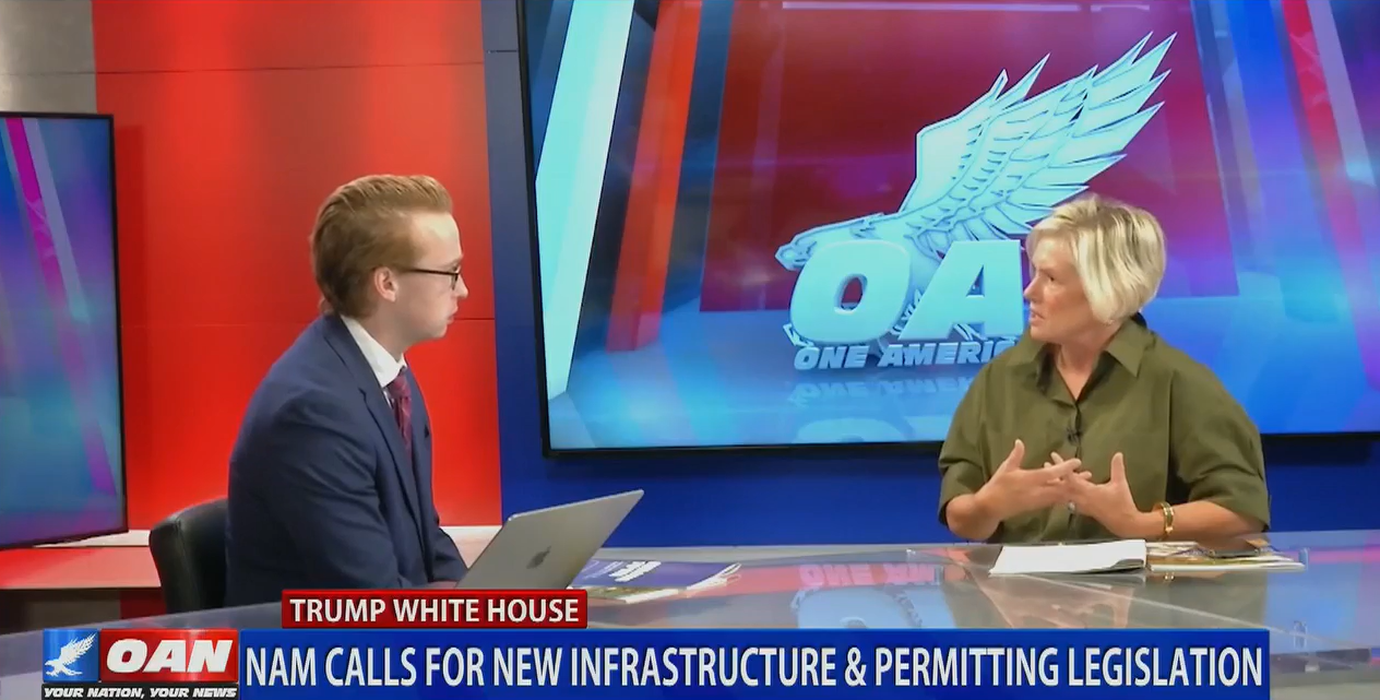 NAM’s Streeter Makes Case for Infrastructure, Permitting Reform on National TV